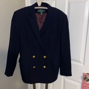 Lauren Ralph Lauren Petite 100% Wool Women Blazer